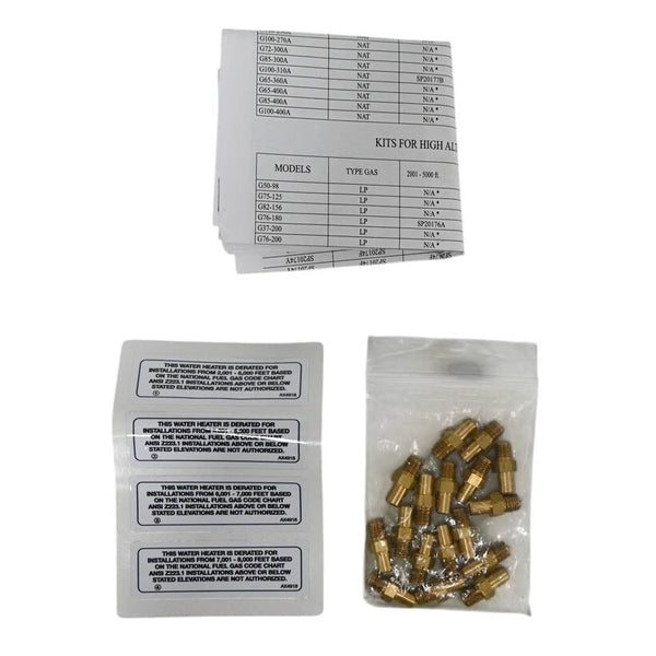 Rheem SP20175A High Altitude Orifice Kit - NG 5001-8000 ft.
