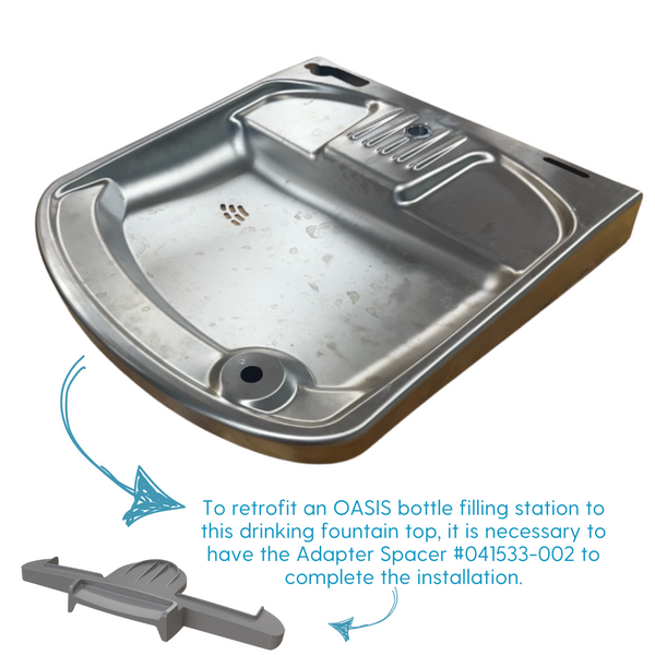 Oasis NEW Retrofit Bottle Filler Adapter, Stainless Steel Alcove