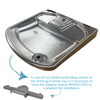 Oasis NEW Retrofit Bottle Filler Adapter, Stainless Steel Alcove