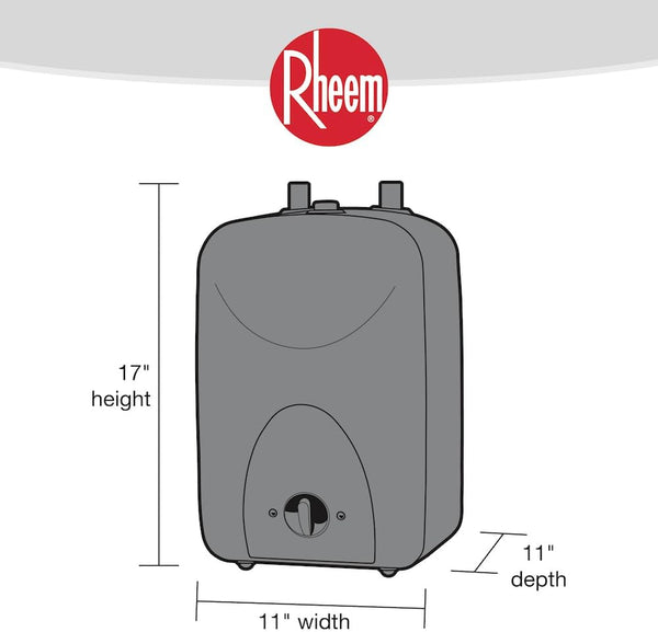 RHEEM 4 Gallon Plug In PROE4-1RH-MT 1.4Kw 120V Mini-Tank Professional Classic Electric Water Heater