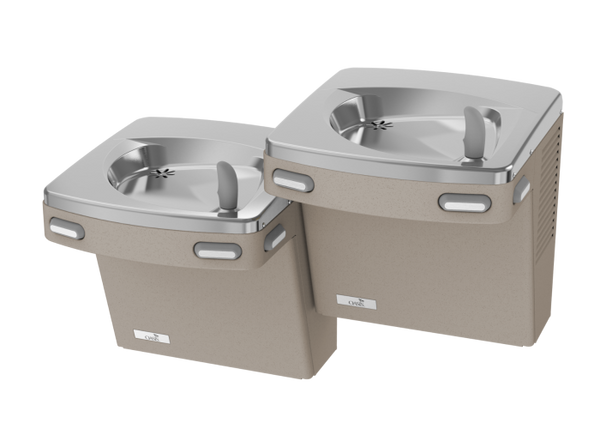 Oasis PGFACSL-FVF Bi-Level Mechanical Drinking Fountains, VersaFilter III Filter, Non-Refrigerated Sandstone