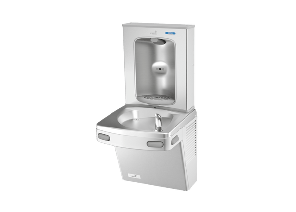 Oasis PGEBF-BRB Mechanical Drinking Fountain and VR Bubbler  w/Contactless Bottle Filler, Non-Refrigerated Stainless