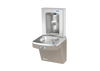 Oasis PG8FEBFT-FVF Contactless Drinking Fountain w/Contactless Bottle Filler, VersaFilter III Filter, Refrigerated Sandstone