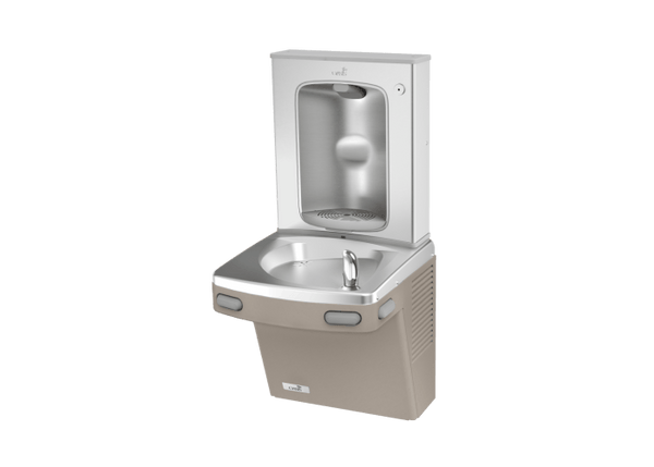 Oasis PG8SBF-BRB Mechanical Drinking Fountain and VR Bubbler w/Contactless Bottle Filler, Refrigerated Sandstone