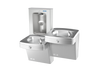 Oasis PGVEBFSL-BRB Bi-Level Mechanical Vandal Resistant Drinking Fountains with Vandal Resistant Bubblers w/Contactless Bottle Filler, Non-Refrigerated Stainless