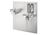 Oasis M8CREBQ Bi-Level Radii Fountains w/QUASAR UV-C Bottle Filler, Non-Refrigerated Stainless