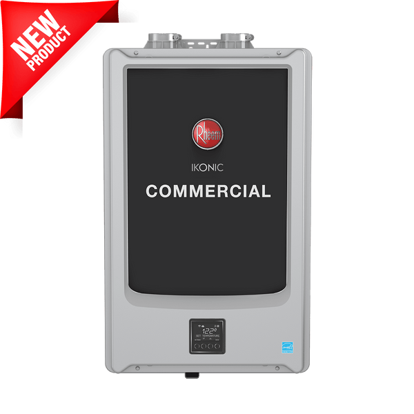 Calentador de agua sin tanque Rheem Super Alta Eficiencia IKONIC RTGH-SR11i 199,000 BTU con bomba de recirculación