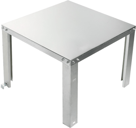 Soporte cuadrado de acero galvanizado para calentador de agua comercial de 34" de 18" de alto con capacidad de 2800 libras