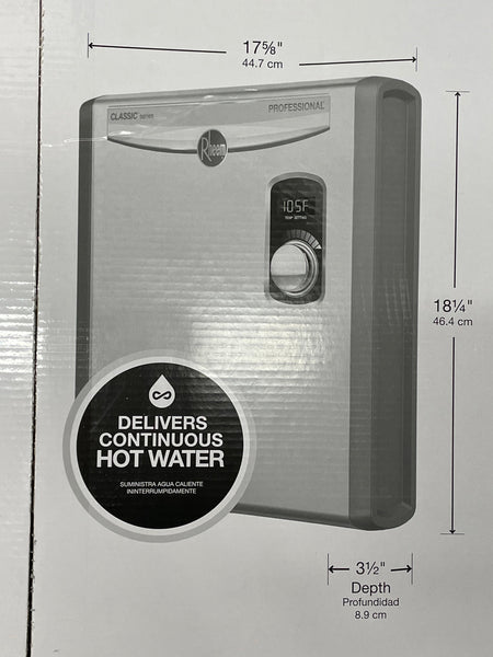NUEVO CAJA ABIERTA - RHEEM RTEX-24 24kw 240v Calentador de Agua Eléctrico Instantáneo Sin Tanque #3