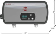RHEEM RTEX-06T 6.5kw 240v टैंकलेस, त्वरित इलेक्ट्रिक वॉटर हीटर