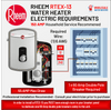 RHEEM RTEX-13 13kw 240v Tankless Electric Water Heater - wholesalewaterheater