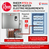 RHEEM RTEX-24 24kw 240v Tankless, Instant Electric Water Heater - wholesalewaterheater