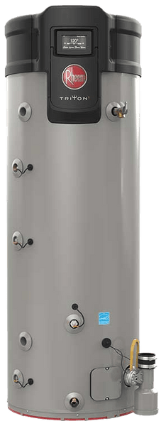 RHEEM GHE50SU-76 천연가스 트리톤 경량 50갤런 스마트 유니버설 76,000 BTU 상업용 온수기