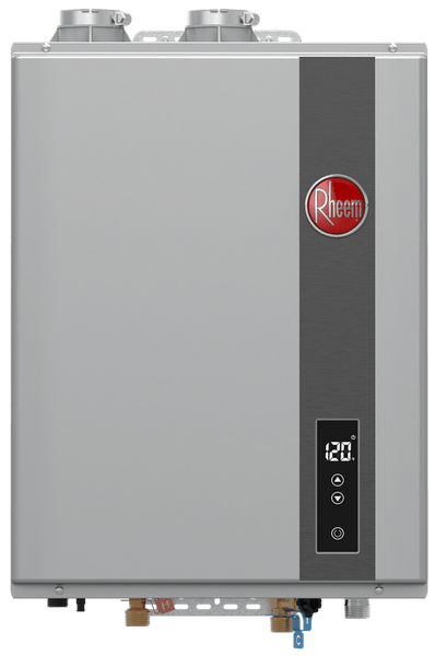 Rheem RTGH-68DVLN-3 Super High Efficiency 120,000 BTU Condensing 6.6 GPM Tankless Natural Gas Water Heater