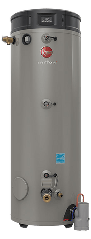 RHEEM GHE100SU-200 प्राकृतिक गैस ट्राइटन 100 गैलन स्मार्ट यूनिवर्सल 199,900 BTU वाणिज्यिक जल हीटर