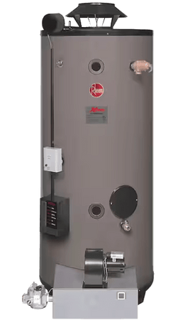 RHEEM GX90-550A Xtreme Calentador de Agua Comercial de 90 Galones 550,000 BTU ASME Gas Natural Bajo NOx