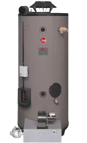 RHEEM GX90-550A Xtreme Calentador de Agua Comercial de 90 Galones 550,000 BTU ASME Gas Natural Bajo NOx