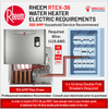 مستعمل - ريم RTEX-36 36kw 240v سخان مياه كهربائي بدون خزان، فوري لا يوجد ضمان #2