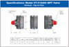 صمامات إغلاق الغاز المقاومة للزلازل عالية الضغط من سلسلة VT-315 من Pacific Seismic Products بمقاس 3