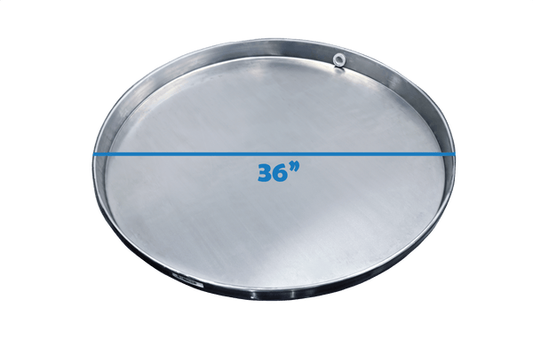 Bandeja de Calentador de Agua Comercial de Aluminio Redonda de 36