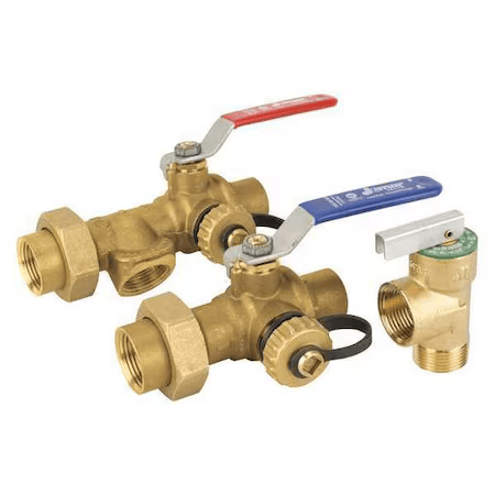 Kit de Válvula de Aislamiento para Calentador de Agua Sin Tanque RHEEM RTG20220AB 3/4