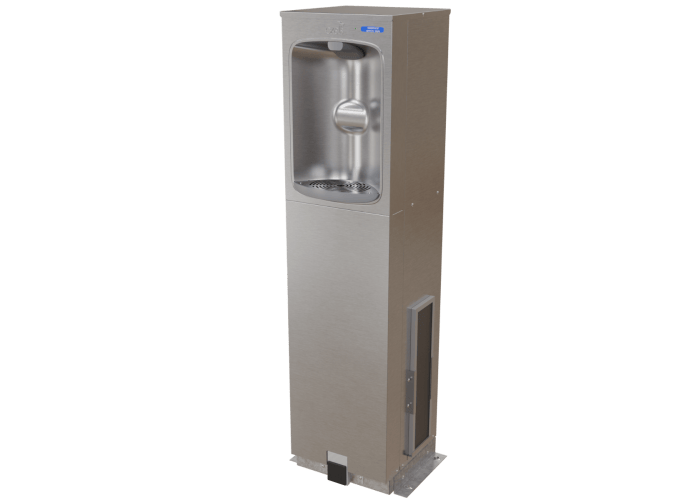 Oasis PFCPD10EBF Outdoor, Free-Standing Contactless Bottle Filler, Refrigerated, Outdoor Filter