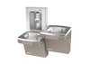 Oasis PGFEBFSL-FPF Bi-Level Mechanical Drinking Fountains w/Contactless Bottle Filler, Total PFAS Filter, Non-Refrigerated Sandstone
