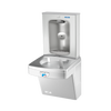 Oasis PGFEBFT-FVF Contactless Drinking Fountain w/Contactless Bottle Filler, VersaFilter III Filter, Non-Refrigerated Stainless