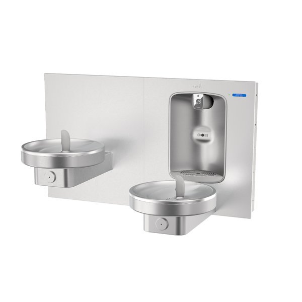 Oasis MMRSLEBQ Bi-Level Radii Fountain w/QUASAR UV-C Bottle Filler, Non-Refrigerated Stainless
