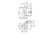 Grundfos UPS 15-58 FRC Cast Iron Circulator Pump, 60 Hz, part 59896343