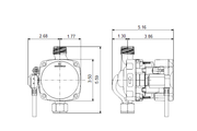 Grundfos ALPHA Comfort System 15-55 SU7P/TLC High-Efficiency Hot Water ECM Circulator, part 92603114