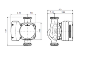 Grundfos ALPHA HWR 15-55 SU/T High-Efficiency Hot Water ECM Circulator, part 92603111