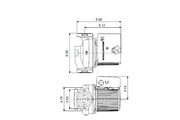 Grundfos UPS 43-100 SF Bronze, Stainless-Steel Circulator Pump, 115V 9H, part 95906638