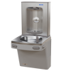 Oasis PG8FEBF-FPF Mechanical Drinking Fountain w/Contactless Bottle Filler, Total PFAS Filter, Refrigerated Greystone