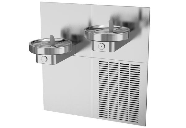 Oasis MCR Bi-Level, Modular Radii Fountain, Non-Refrigerated Stainless