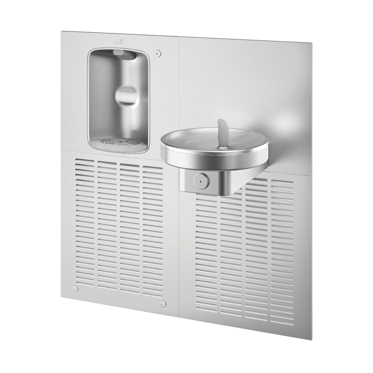 Oasis MG8SBF Radii Fountain w/Mechanical Bottle Filler, Refrigerated Stainless