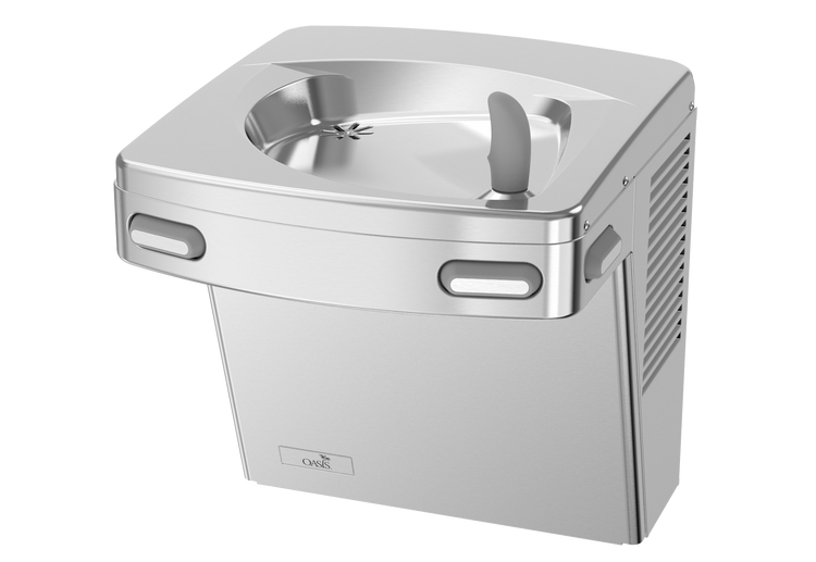 Oasis PGF8AC-FPF fuente de agua mecánica con filtro total contra PFAS, refrigerada, de acero inoxidable