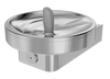 Oasis F140R On-a-Wall, Barrier Free, Radii Fountain, Non-Refrigerated Stainless