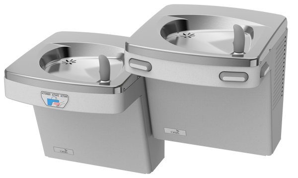 Oasis PGF8ACSLTM-FVF Bi-Level Contactless & Mechanical Drinking Fountains VersaFilter III Filter, Refrigerated Sandstone