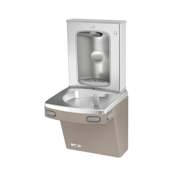 Oasis PG8SBF Mechanical Drinking Fountain w/Mechanical Bottle Filler, Refrigerated Sandstone