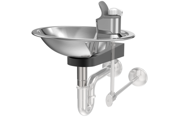 Oasis F120 Bracket Mount, On-A-Wall Drinking Fountain, Non-Refrigerated Stainless