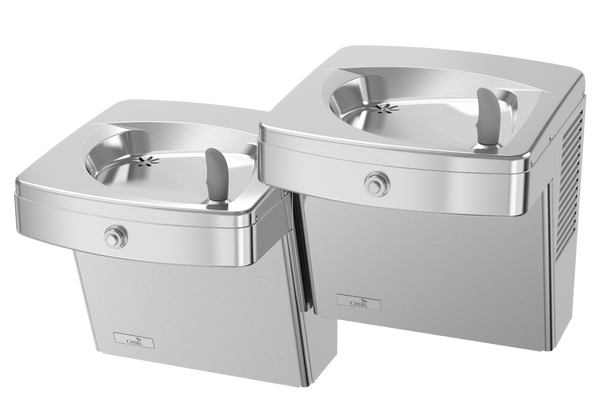 Oasis PGVFACSL-FPF Bi-Level Vandal Resistant Mechanical Drinking Fountains, Total PFAS Filter, Non-Refrigerated Stainless