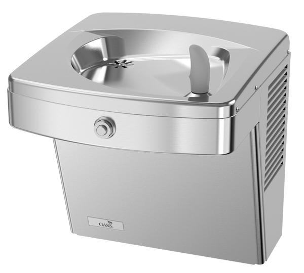 Oasis PGVF8AC-FVF Vandal Resistant Mechanical Drinking Fountain, VersaFilter III Filter, Refrigerated Stainless