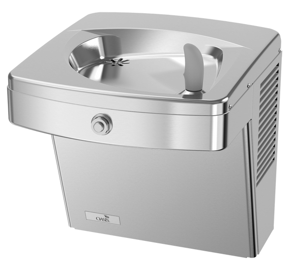 Oasis PGVF8AC-FPF Vandal Resistant Mechanical Drinking Fountain, Total PFAS Filter, Refrigerated Stainless