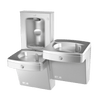 Oasis PGVFSBFSL-FPF Bi-Level Mechanical Vandal Resistant Drinking Fountains w/Mechanical Bottle Filler, Total PFAS Filter, Non-Refrigerated Stainless