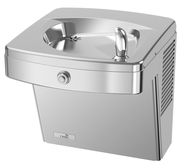 Oasis PGVDAC-BRB Outdoor, Vandal Resistant Mechanical Drinking Fountain and Bubbler, Non-Refrigerated Stainless