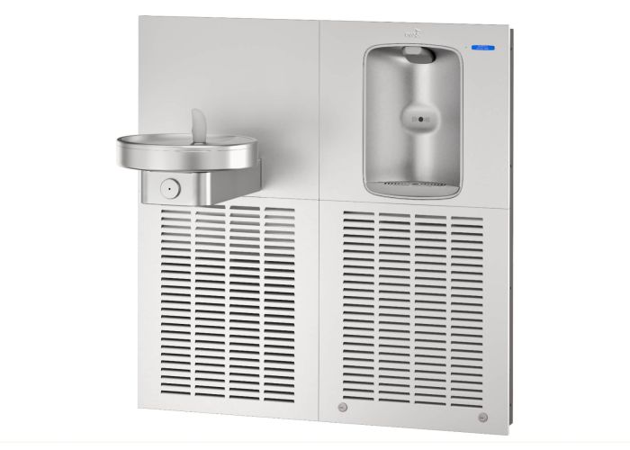 Oasis M12EBF Radii Fountain w/Contactless Bottle Filler, Refrigerated Stainless