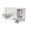 Oasis MMRSLEBF Bi-Level Radii Fountain w/Contactless Bottle Filler, Non-Refrigerated Stainless