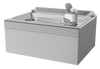 Oasis F100 Standard On-A-Wall Drinking Fountain, Non-Refrigerated Stainless