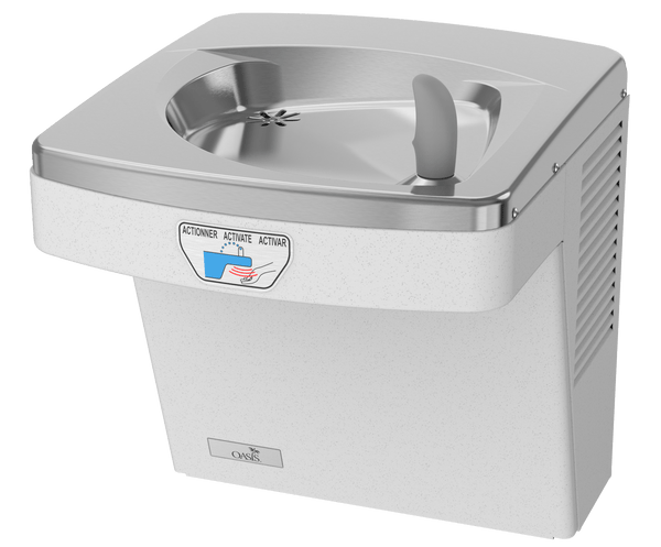 Oasis PGF8ACT-FRX Contactless Drinking Fountain, Pharmaceutical Filter, Refrigerated Greystone